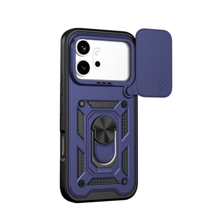 Huawei Honor 600 Pars Lens Yüzüklü Silikon - Lacivert