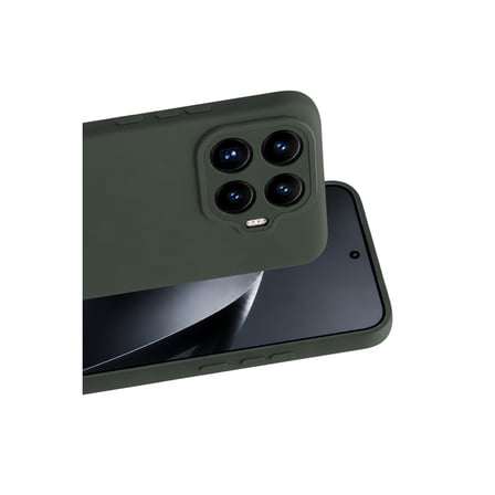 Xiaomi Mi 17T Nano içi Kadife Silikon - Koyu Yeşil