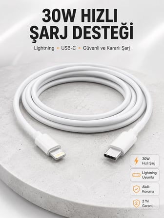 IOS Tüm Serilerle Uyumlu 30W Hızlı Şarj Aleti 11 12 13 14/Pro Max Mini Plus