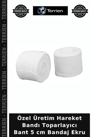 Özel Üretim Hareket Bandı Toparlayıcı Bant 5 cm Bandaj Ekru