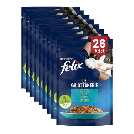 Felix Ton Balıklı Yetişkin Kedi Yaş Mama 26x85g