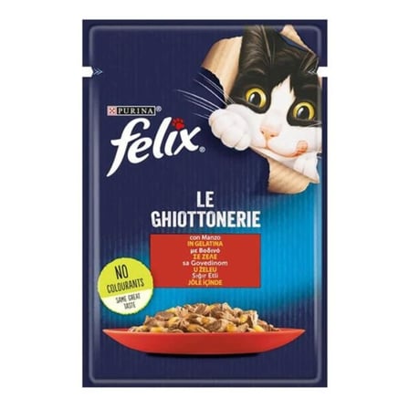 Felix Sığır Etli Yetişkin Kedi Yaş Mama 6x85g