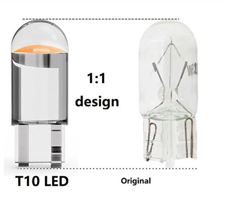 UNİVERSAL T10 1SMD MİNİ TURUNCU LED AMPUL 10LU PAKET