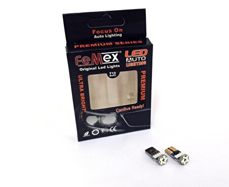 FEMEX Premium 15smd Mini T10 Led Ampul Parlak Turkuaz