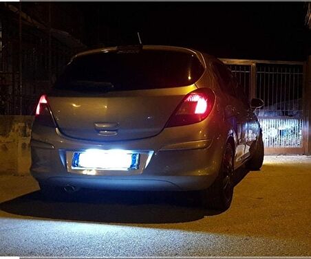 Opel Corsa D Led Plaka Aydınlatma Seti Led Ampul Beyaz FEMEX T10