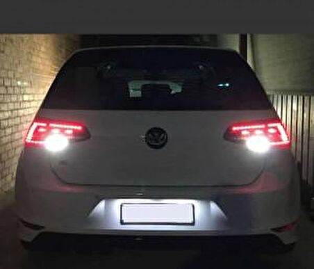 VW Golf 7 Plaka Aydınlatma Seti LED Ampul Femex T10  Beyaz Led