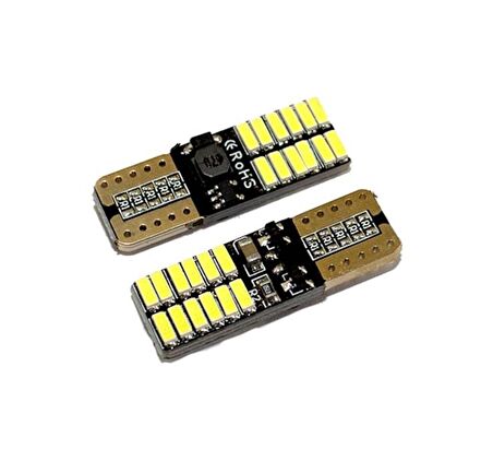 Fiat Linea Plaka Aydınlatma Seti LED Ampul Femex T10  Beyaz Led