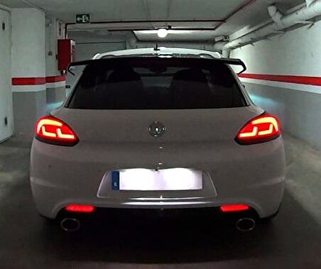 Volkswagen Scirocco Plaka Aydınlatma Seti Led Ampul Beyaz FEMEX T10
