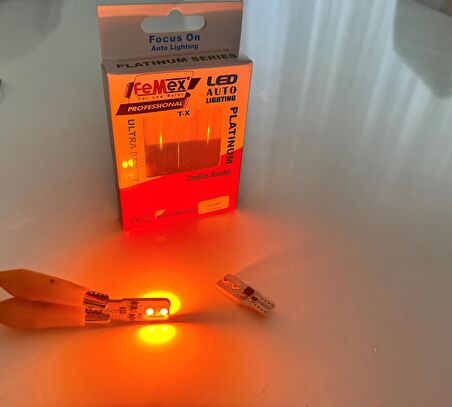 FEMEX T10 3030 Chip 4smd 250 Lumen Turuncu Led Ampul