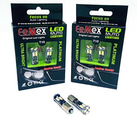 Renault Clio 4 Geri Vites LED Ampul FEMEX H21W Parlak Beyaz