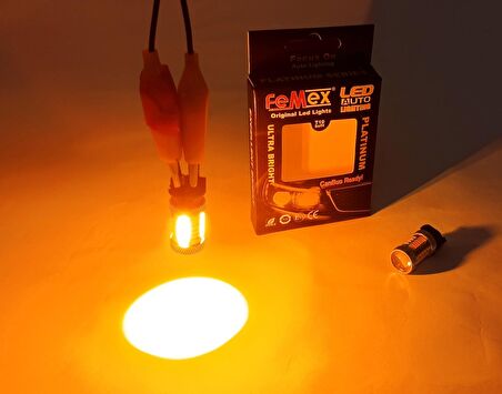 FEMEX PW24W Duy Cree Mercekli Led Ampul Parlak Turuncu
