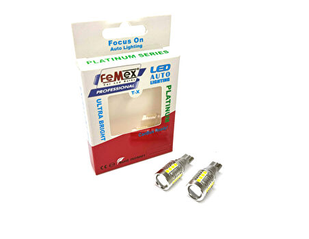FEMEX Paltinum Mercekli T15 W16W 3035 Chip 18smd Beyaz 10W Led Ampul