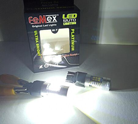 FEMEX Platinum T20 7440/7443 Tek/Çift Duy Uyumlu Beyaz Led Ampul