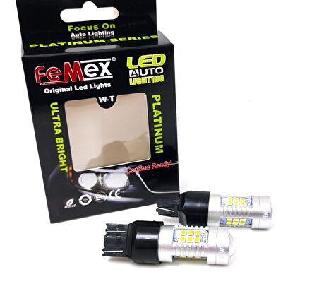 FEMEX Platinum T20 7440/7443 Tek/Çift Duy Uyumlu Beyaz Led Ampul