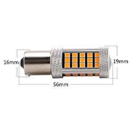 FEMEX Premium PY21W-1156-BAU15S-9W 150* Led Sinyal Ampul Seti