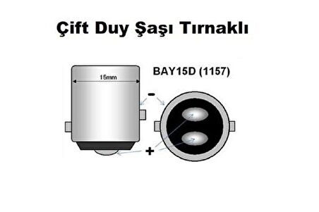 FEMEX Platinum P21W 1157 Çift Duy Led Ampul Beyaz Mercekli 6000K