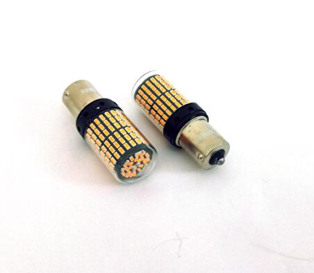 FEMEX Platinum P21W 1156 9w Led Aydınlatma Ampul 93 Duy Tek Duy Parlak Turuncu