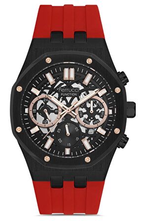 Erkek Çelik Kasa Otomatik Spor Kol Saati Silikon Kordon Paslanmaz Çelik İç Fonksiyonlar Aktif Çalışır Premium Model