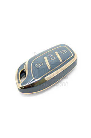 Lüx MG HS GT ZS EV ZX MG5 MG6 Roewe RX3 RX5 I5 ERX5 I6 I5 Nano Anahtar Kılıfı Gri Gold Renk