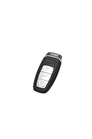 Lüx Audi A3 2021-2022 A6l A7 A8 Q8 E Tron C8 D5 Nano Anahtar Kılıfı Siyah Gold Altın Renk
