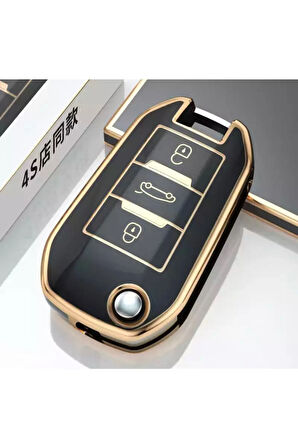 Citroen C3 C4 C5 Jumpy Elysee Anahtar Kılıfı Sustalı Model