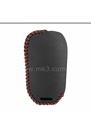 Lüx 208 301 307 308 508 2008 3008 Partner Van Opel Combo Van 3 Buton Sustalı Deri Anahtar Kılıfı