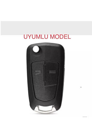 Opel Astra H Corsa D Uyumlu Anahtar Silikon Kılıfı 2 Tuşlu Model Siyah Renk 1.ci Kalite