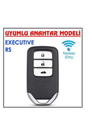 Honda Civic Fc5 Crv Hrv Sustasız Anahtarsız Çaliştırma Modeli Nano Anahtar Kabı Kılıfı Gri Renk