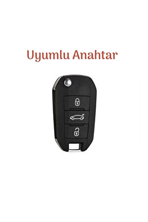 Peugeot 301-208-308-2008-5008 Anahtar Kılıfı Sustalı Model 1.ci Kalite