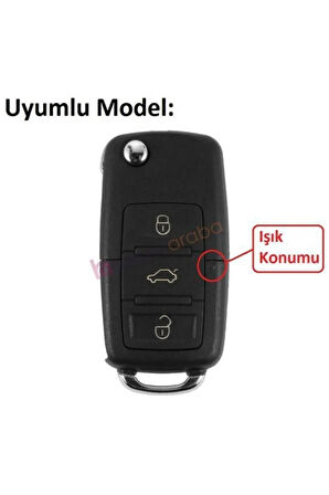 Volkswagen Vw Golf Polo Uyumlu  Jetta Bora Passat Transporter  Dönüşüm Çevirici Anahtar Kumanda