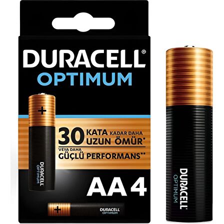 Duracell 4'lü Optimum AA Kalem Pil - 4' lü