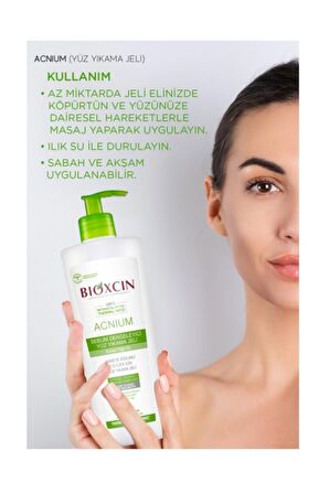 Bioxcin Acnium Sebum Dengeleyici Yüz Yıkama Jeli 2 x 500 ML