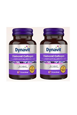 Dynavit Diamond Collagen & Hyaluronic Acid 30 Tablet x 2 Adet