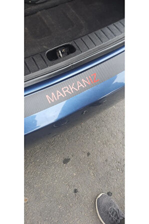 Nissan Navara Uyumlu  Bağaj ve Kapı Eşiği Karbon Sticker (5Lİ SET)