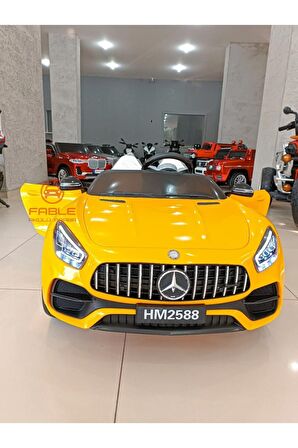 MERCEDES GT! 12V, 4x4, Yumuşak Lastik, Çift Kişilik, Kumandali Akülü Araba