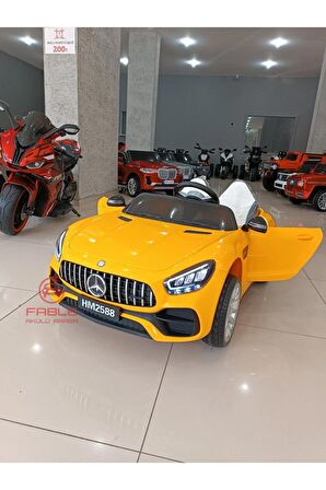 MERCEDES GT! 12V, 4x4, Yumuşak Lastik, Çift Kişilik, Kumandali Akülü Araba