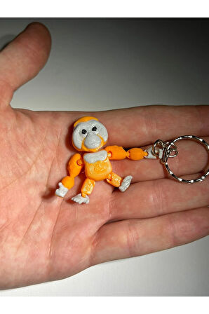 İyimser Orangutan Eklemli Anahtarlık