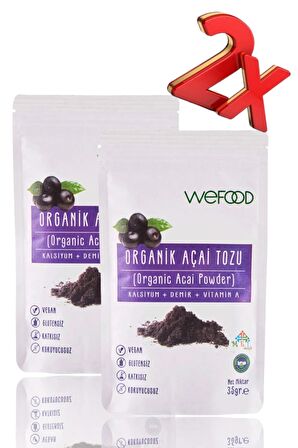 Organik Acai Tozu 35 gr. 2'li