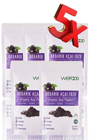 Organik Acai Tozu 35 gr. 5'li