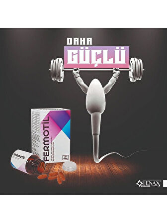Fermotil 30 Tablet (Astaksantin, L-Karnitin, Koenzim Q10 İçeren Multivitamin ve Mineral Kompleksi)