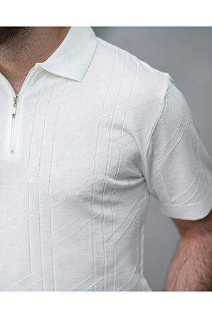 Fermuarlı Triko Tshirt