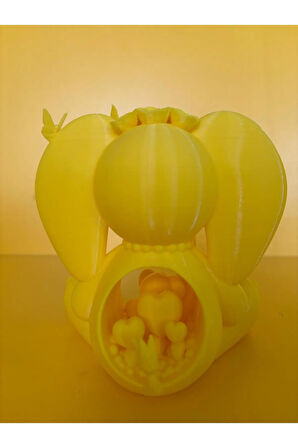 Cinsiyet Partisi, Baby Shower için uygun Anne ve Bebek Fil Biblo