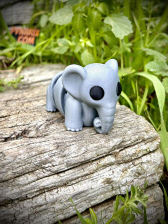 Fil Oyuncak - Ormanların Dev ve Bilge Koruyucusu! 🐘🌿✨3D Hareketli Organik Model- Orta Boy