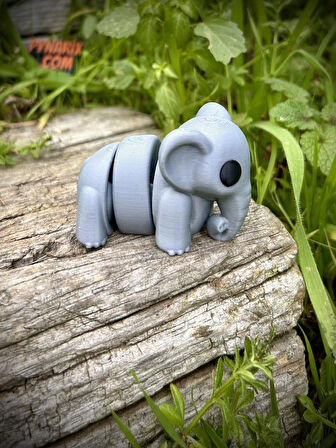 Fil Oyuncak - Ormanların Dev ve Bilge Koruyucusu! 🐘🌿✨3D Hareketli Organik Model- Orta Boy