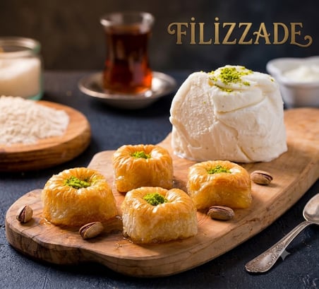 1 Tepsi Cevizli Bülbülyuvası Baklava 2–2,5 KG | Metal Tepsisi Hediye