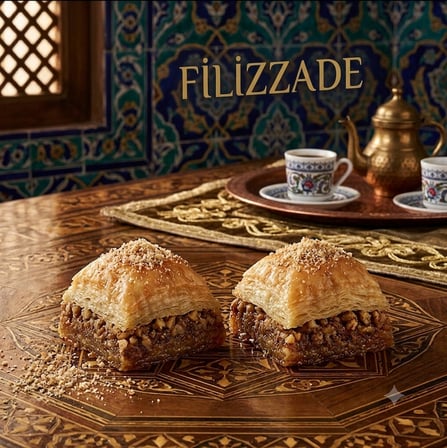 1 Tepsi Cevizli Baklava 2–2,5 KG | Metal Tepsisi Hediye