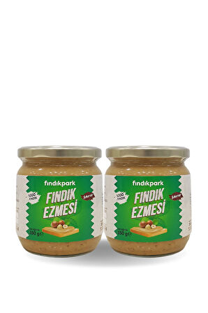 Şekersiz Fındık Ezmesi 2li Paket 700g %100 Fındık Katkısız Ürün