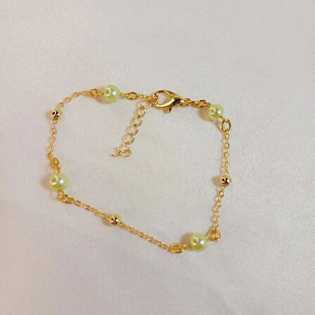 Crystal Atelier İnci Bileklik, İncili Bileklik, Altın Kaplama İnci Sıra Bileklik, Barok İnci Bileklik, Kadın İnci Bileklik, Zarif İnci Detay Bileklik, Altın Kaplama İnci Modeli Tasarım Bileklik, Zincir Bileklik
