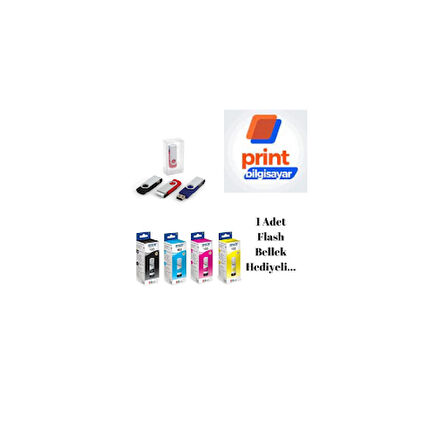 Epson 103 / L3110 Orjinal Mürekkep Takımı Flash Usb Bellek Hediyeli
