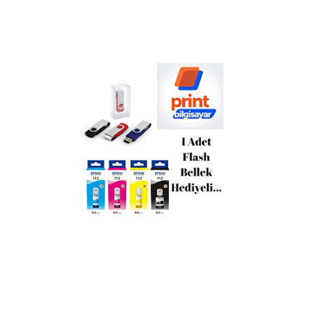 Epson 112 / M15140 Orjinal Mürekkep Takımı Flash Usb Bellek Hediyeli